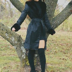 NWT Princess Polly leather trench